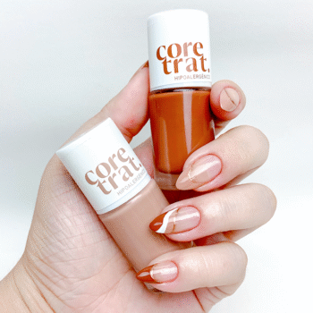 Nail Art Café com leite + Baunilha