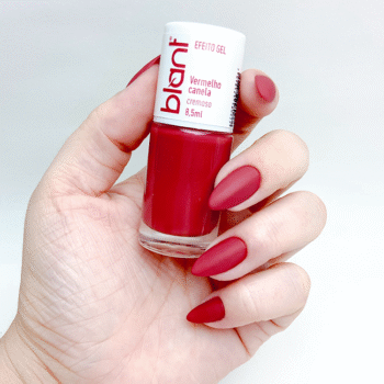 Nail Art Vermelho Canela
