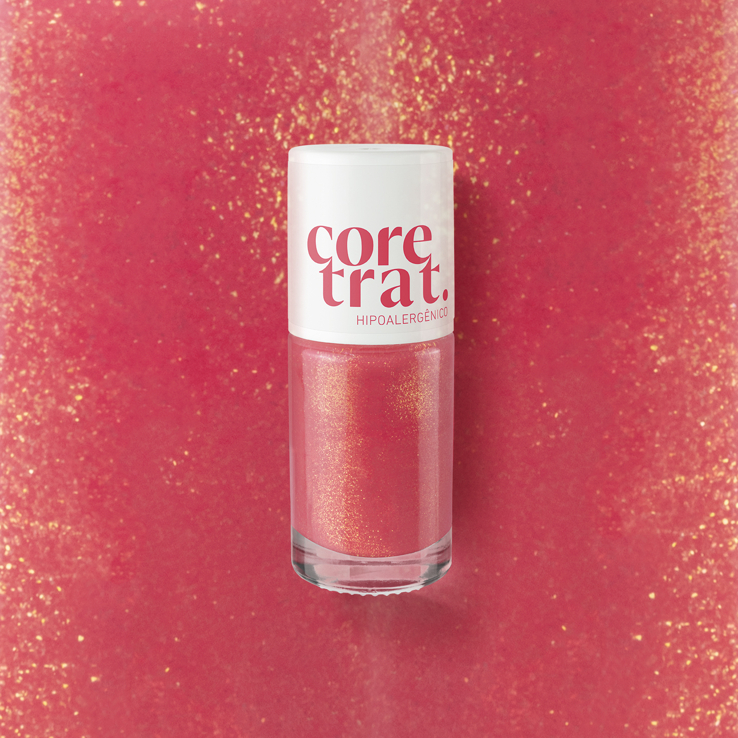 Frasco + Fundo Coral chic